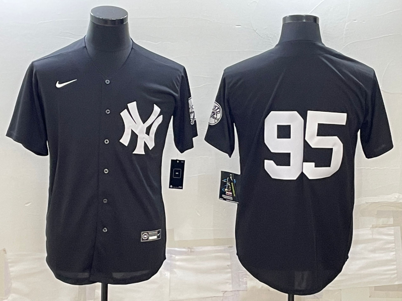 Men's New York Yankees Oswaldo Cabrera #95 Black Name Jersey